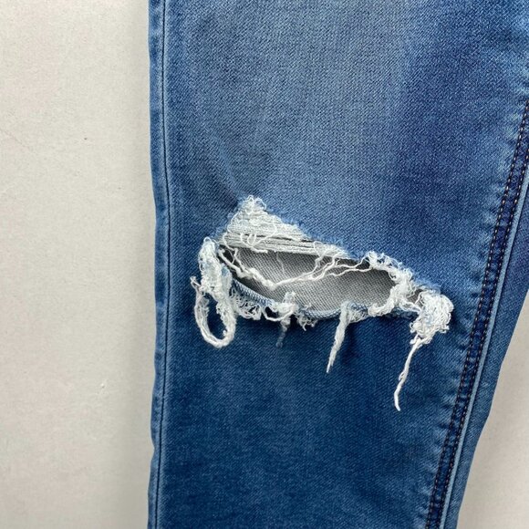 American Eagle Women's Jeans Size 00 Distressed Mom Regular Soft Stretch Denim - Picture 10 of 16